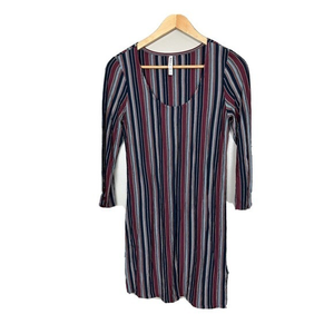 RVCA Vertical Stripe‎ 3/4 Sleeve Dress Womens Medium